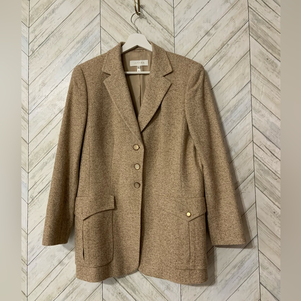 Escada Silk Wool Cashmere double breasted blazer